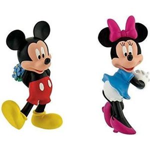 Mickey Mouse en Minnie Mouse verliefd / Valentijn - 6 cm