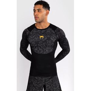 Venum x Ilia Topuria Unmatched Langarm Rashguard - Zwart/Goud - XXL