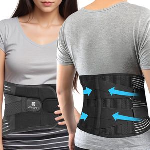 KANGKA® Rugbrace Onderrug maat M - Rugband met Baleinen - Rug Brace voor Lage Rugpijn - Rug Corrector voor Houding Correctie - Rugbandage