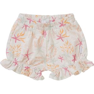 Noppies Girls Short Chesapeake allover print Meisjes Broek - Whisper White - Maat 68