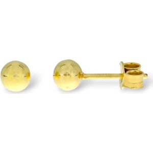 Gouden Bol Oorknoppen 7 mm 18 karaats