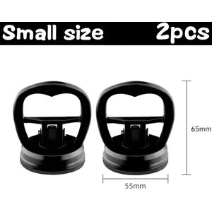 2 Stuks Auto Puller Zware Zuignap Panel Tool Sucker Reparatie Carrosserie Dent Remover Auto Dent Repair Tools Fix herstellen Pull Glas - Zwart