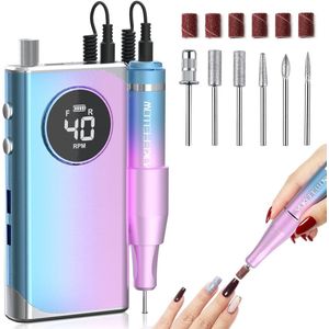 Elektrische Nagelboorset 40000 RPM met 6-Bitset voor Manicure en Pedicure
