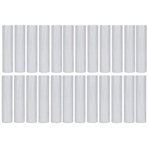 24pcs Replacement Cotton Wicks for Aromatherapy Essential Oil Inhaler Eempty Tubes