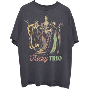 Disney Disney - Tricky Trio Unisex T-shirt - S - Zwart