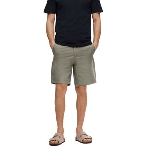 Selected Homme Heren Short SLHREGULAR-KARL SEERSUCKER SHORTS regular/straight Groen M Volwassenen
