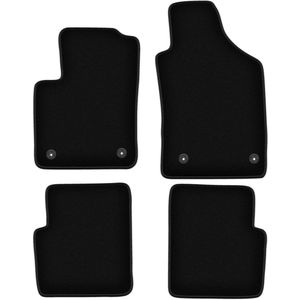 BASIC zwarte veloursmatten voor: Fiat 500 FL hatchback (2013-2019)
