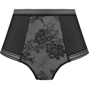 Fantasie FUSION LACE HIGH WAIST BRIEF Dames Onderbroek - Black - Maat XXL