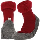 Heat Essentials - Wollen Pantoffel Sokken - Unisex - Rood - 37/38 - Cosyshoe Antislip Sokken - Pantoffels Dames Sloffen Dames - Huissokken