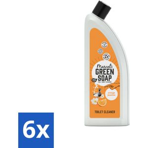 Marcel's Green Soap - Toiletreiniger - Sinaasappel & Jasmijn - Krachtige frisheid - Voordeelverpakking - 6 stuks