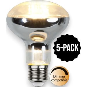 5-Pack | Reflector lamp - E27 - R80 - 7.5W - Extra Warm Wit - 2700K - Dimbaar - Reflector lamp