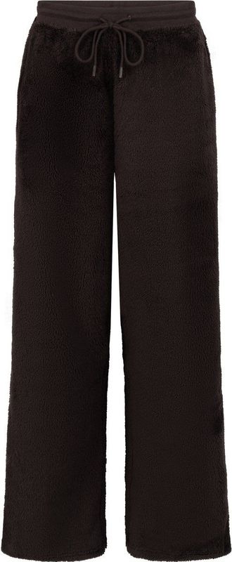 Hunkemöller Dames Nachtmode Broek Fluffy Fleece - Bruin - maat XS