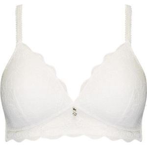 Naturana - Soft bh met kant - 5194 - Wit - 90C
