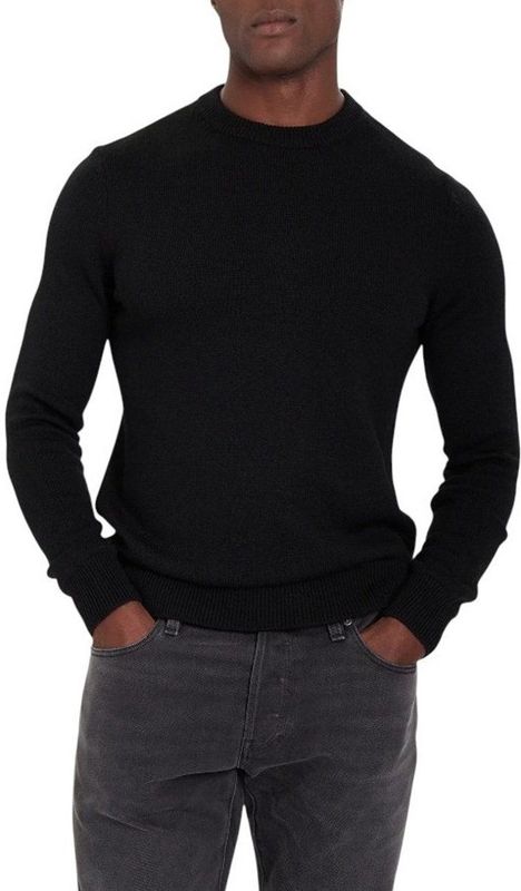 EA7 - 7M000925_AF17667 - Bergtrui - Zwart - Wol en Acryl