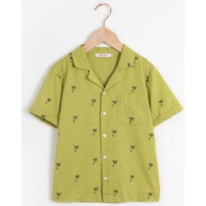Sissy-Boy - Groen overhemd met palmboom embroidery