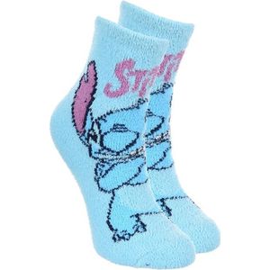 Lilo & Stitch - Cosy / Fluffy huissokken Disney Stitch - blauw - maat 27/30