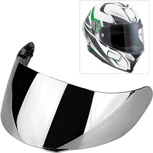 Wind Shield - Helmet Lens Visor - Full Face Fit voor AGV K1 K3 SV K5 K5-S - Zilveren Visor voor Thuis