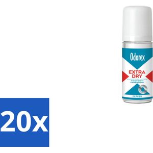 20 x Odorex Extra Dry Depper 50 ml - Antitranspirant - Effectief - Krachtig - Depper - Hygiënisch