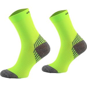 Comodo Compressiesokken Polyamide RUN6 - Neon groen - Maat 39-42