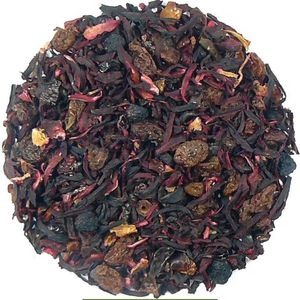 Super Fruit Tea ""Hidden Gems"" - 50 gram - Biologische losse thee - hibiscus, rozijnen, rozenschil, appelbes, framboos, aroma