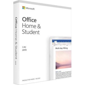 Microsoft Office Home & Student 2019 - 1 PC - Meerdere Talen - Levenslange Licentie