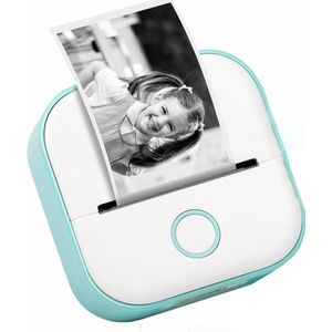 Mini printer voor mobiel - Pocket printer zonder inkt - Mobiele fotoprinter met stickers - Compact formaat