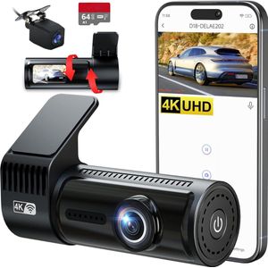 Lexium Dashcam - Daschcams - Auto - Camera - Vooruit - Achteruit - Video - Autobeveiliging - Parkeerbeveiliging - Recording - Dag en Nacht - Schadepreventie
