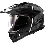 LS2 MX702 Pioneer II Helm - Mat Zwart - KPA - Verstelbare Klep