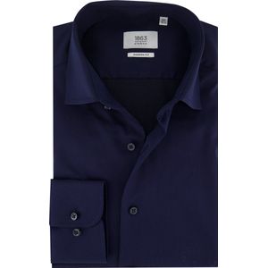 ETERNA 1863 modern fit premium overhemd - mouwlengte 72 cm - 2-ply twill heren overhemd - donkerblauw - Strijkvrij - Boordmaat: 40