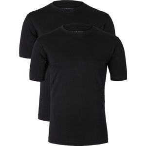 Casa Moda  T-shirts (2-Pack) - O-neck - zwart -  Maat XXXXXL