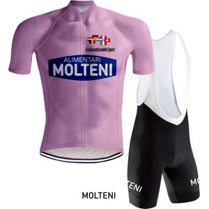 Retro Wielertenue Molteni Giro d'Italia Roze - REDTED (XL)