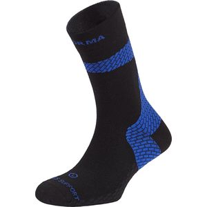 Enforma Achilles Ondersteunende Sportsokken - Medium Compressie - Voorkom Blessures & Spierpijn - Sneller Herstel - Zwart/Blauw - L (42-44)