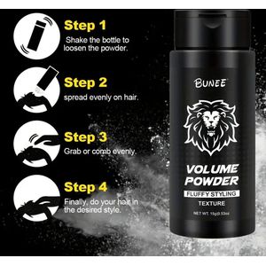 Volume Powder voor mannen & vrouwen Fluffy styling 19gr (BUNEE)