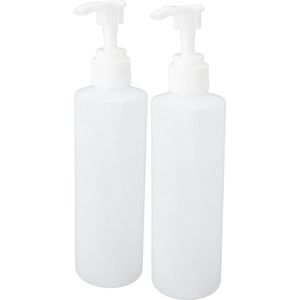 Set van 2 Massageolie-warmwaterkruiken - 250 Ml Hervulbare Pompflessen - Massageolie-warmer Plastic Fles voor Lotion en Olieverwarmer - Perfect voor Thuisgebruik en Ontspanning