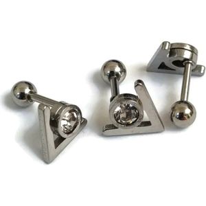 Helixpiercing Driehoek Zirkonia 9mm