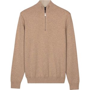 Baileys - Trui - Beige - Fijn Gebreid - Regular Fit - Katoen/Cashmere