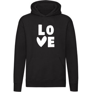 Hartje Love Hoodie | sweater | liefde | valentijnsdag | vrede |kado | trui | unisex | capuchon
