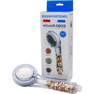 Zuinige en milieuvriendelijke douchekop- universeel- Lépine winnaar- Frans design- transparante handdouche