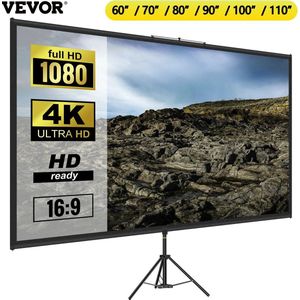 Vevor 110 Inch Statief Projector Screen -W Stand 16:9 -4K HD Draagbare- Beamer scherm -Home Cinema Voor - Thuisbioscoop Indoor & Outdoor projectie - Thuisbioscoop