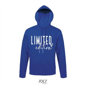 Hoodie 3-162 Limited edition - Blauw, L