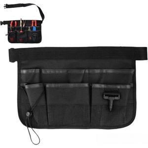 34 * 23 cm - Tuingereedschap Heuptas - Duurzame Oxford Gereedschapstas - Gereedschapsorganizer - Gereedschapstas - Verstelbaar - Organizer - met 7 zakken van verschillende groottes en dieptes - voor mannen en vrouwen - zwart
