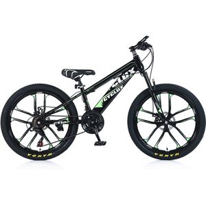 Cyclux Road Bike Jongensfiets Mtb 24 Inch 21 Speed Shimano Groen