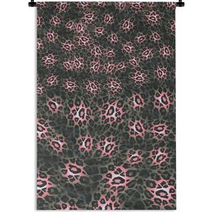 Wandkleed - Wanddoek - Panterprint - Pastel - Patroon - 60x90 cm - Wandtapijt