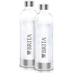 BRITA - SodaONE - Kunststof Bruiswatertoestel flessen - 2 x 1L PET-fles