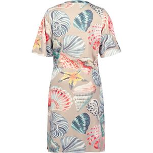 DIDI Dames Dress Baily in Feather grey with Ocean treasures print maat 40