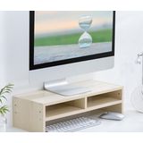 ORICO Monitorstandaard met twee opbergvakken - 50x20cm - 20kg - ergonomische houding