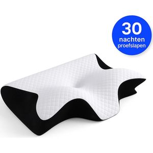 ZenRest - Ergonomisch Vlinderkussen - Traagschuim Hoofdkussen - Ademvrij Anti-Snurk Kussen - Orthopedisch CPAP Hoofdkussen