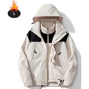 Nivard Skipak - SkiBroek - Skijas - Ski Suit - Wintersport - Dames - Winter - Warm Fleece - Wit - Maat XS