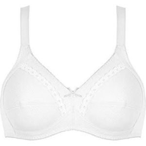 Naturana 100% katoenen soft BH zonder beugels maat 90F wit