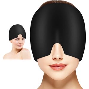 Migraine-hoed met Koude- en Warmte Therapie - Verlichting voor Hoofdpijn en Gezollen Ogen